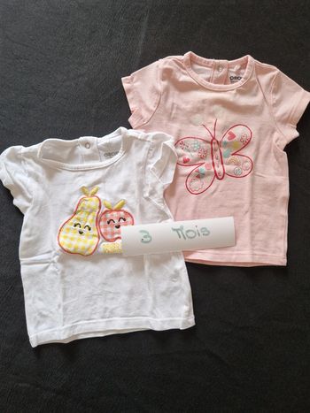 Lot de deux tee shirts