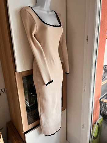 Robe pull longues crème taille s
