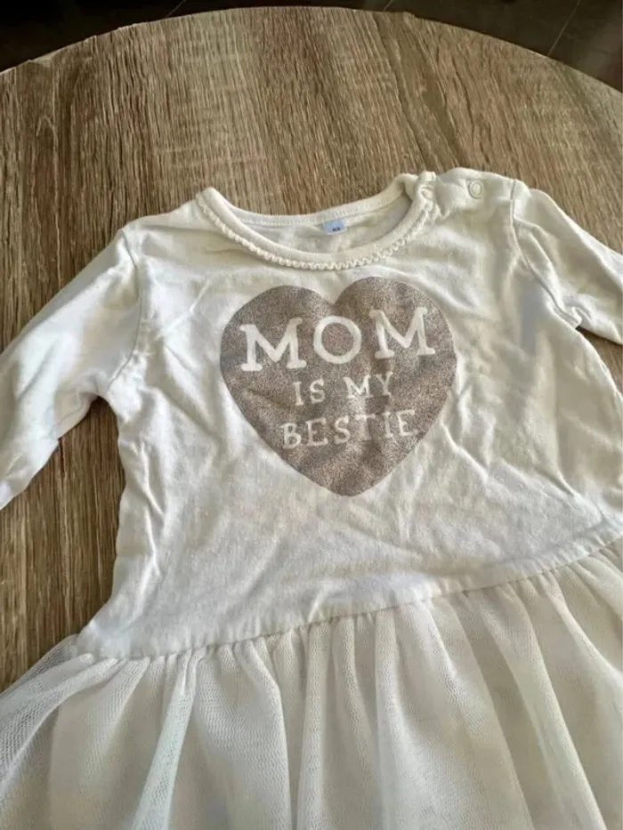 Robe fille blanche mom 3 mois - photo numéro 3