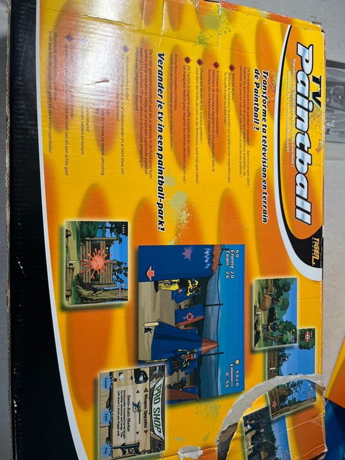 Bonjour tv paintball jeu vintage hasbro tiger - photo numéro 3