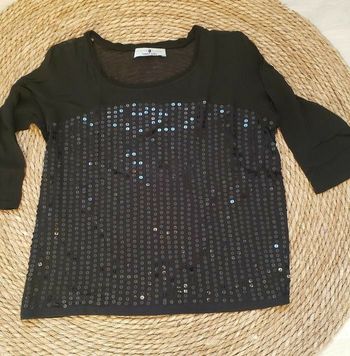 Blouse noir  a sequin