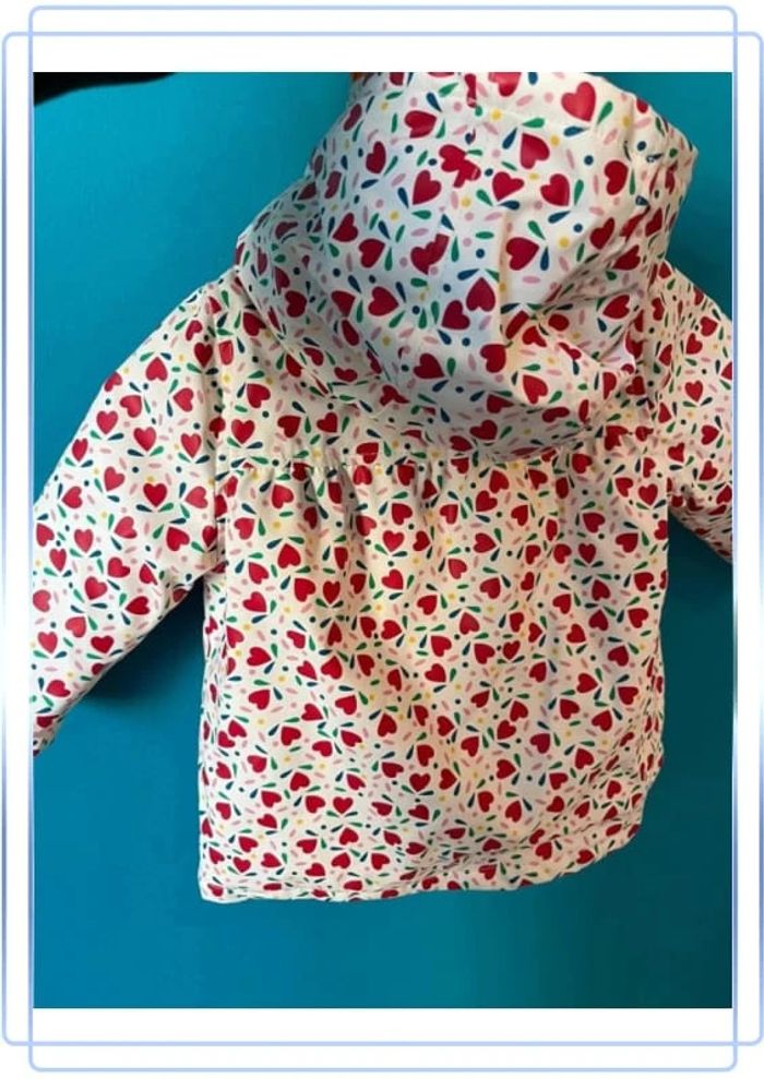 Magnifique manteau avec capuche 6 mois du pareil au même - photo numéro 2