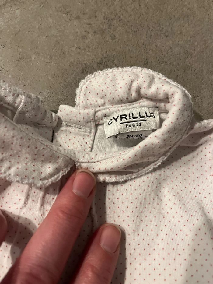 Lot tee-shirts manches longues fille 3 mois - photo numéro 6