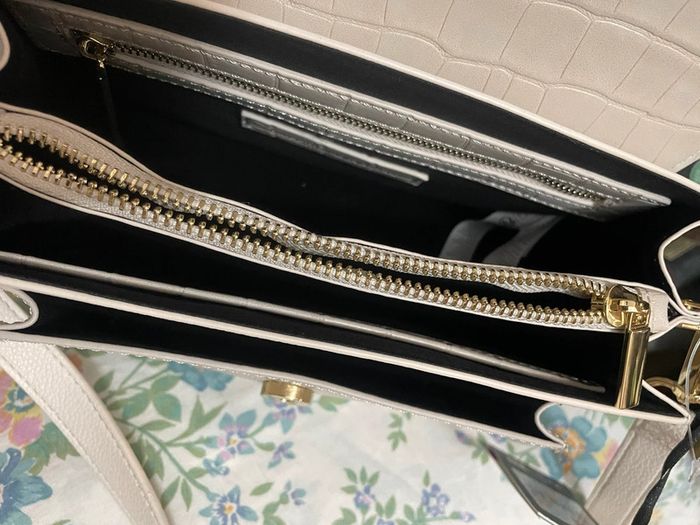 Valeur neuve 75€ sac à bandoulière galerie lafayette effet croco - photo numéro 18