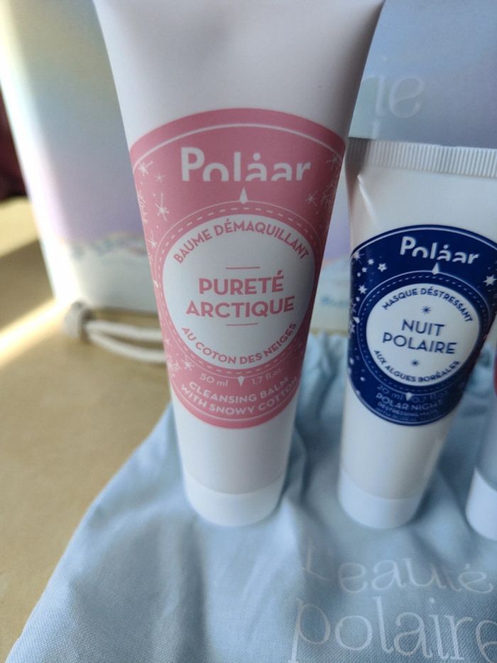 2e Lot de 3 produits Polaar Démaquillant Masque déstressant Baume lèvres + pochon - photo numéro 2