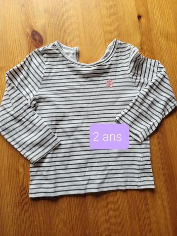 t-shirt manches longues rayures fleurs la halle