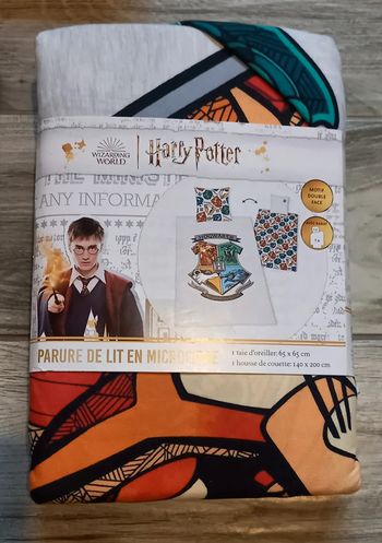 Parure de lit Harry Potter, 140 x 200 cm - Neuve