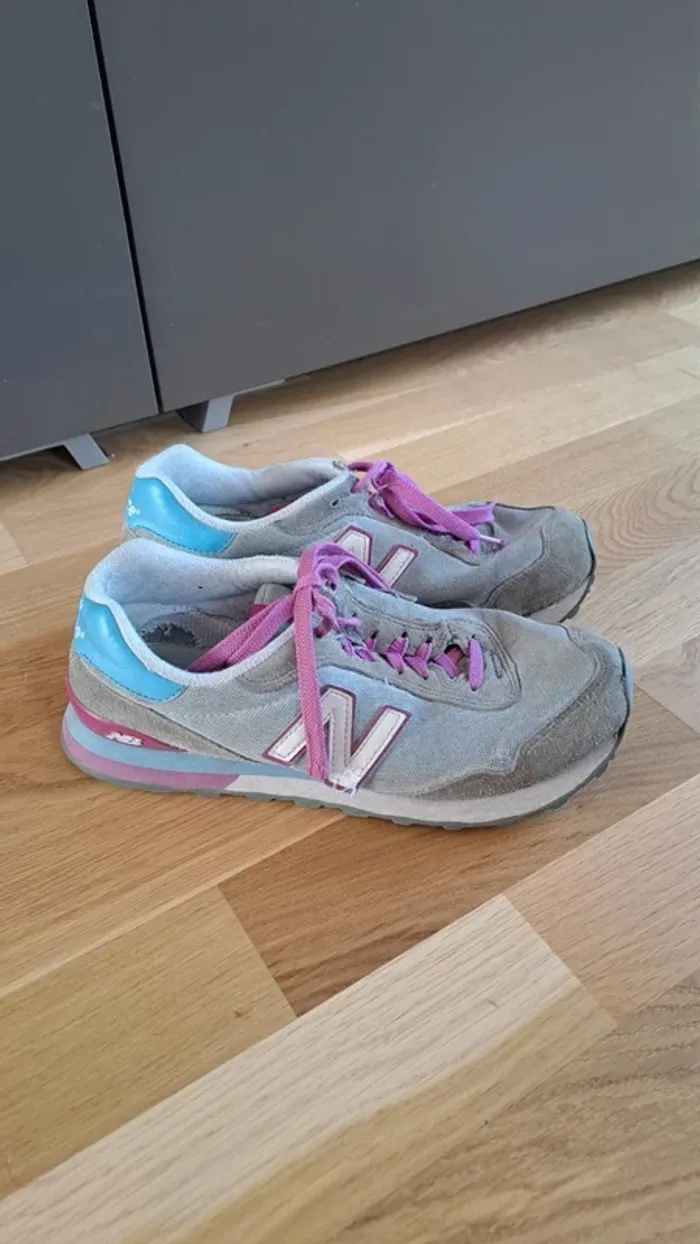 Basket New Balance bleu et mauve 40.5 - photo numéro 2