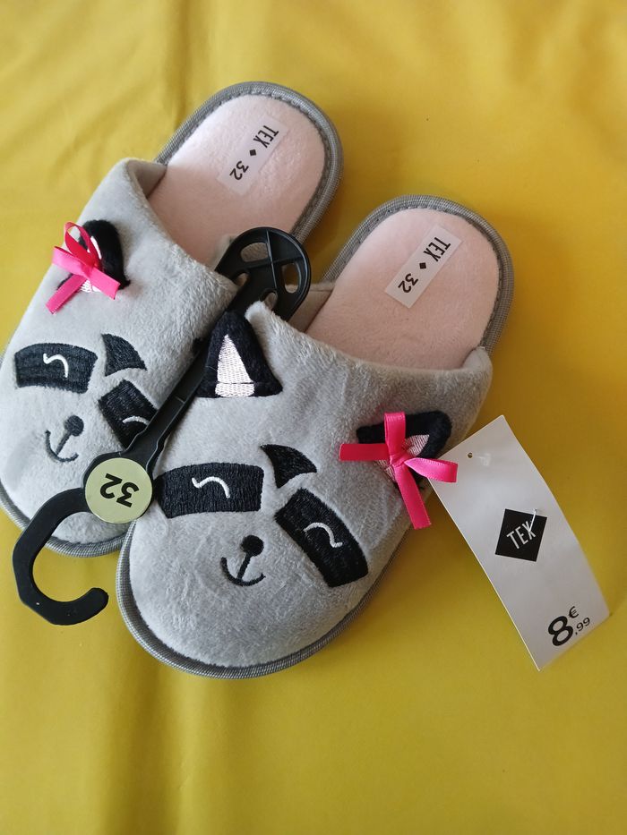 chaussons chat 32