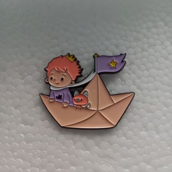 Pin's petit prince sur bateau #260404