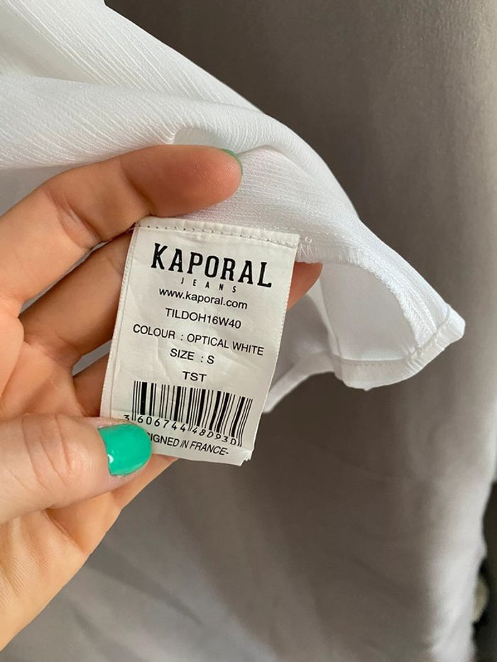 Chemisier blanc semi transparent Kaporal - photo numéro 9