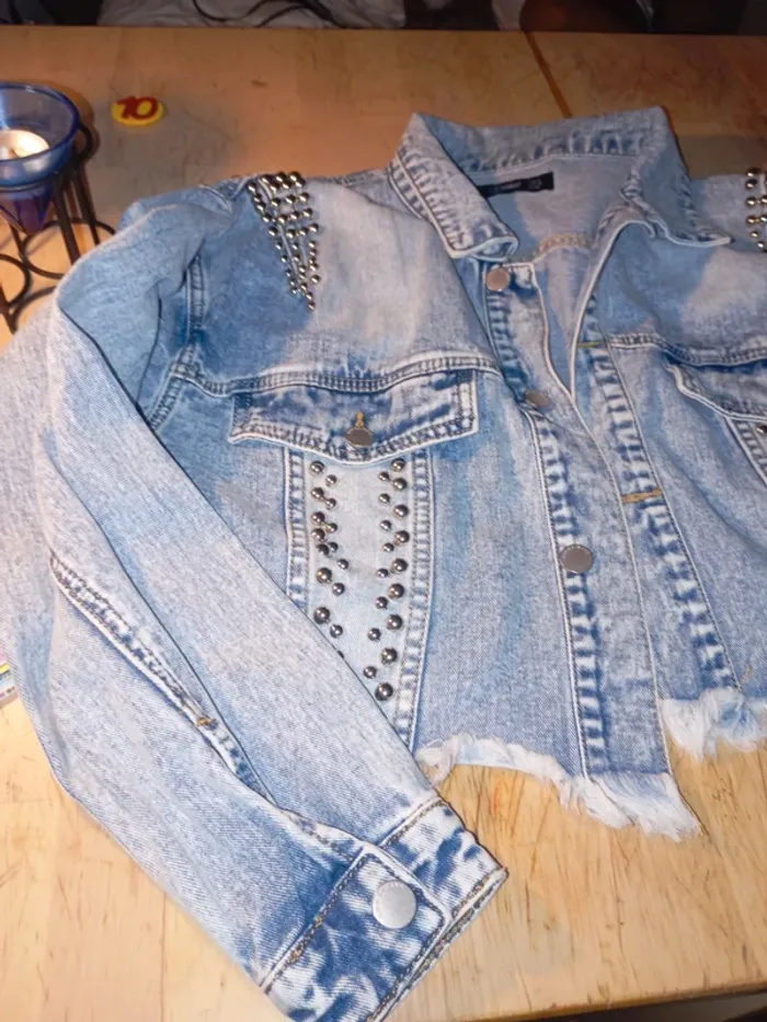 Veste en jean toxiks jeans s - photo numéro 3