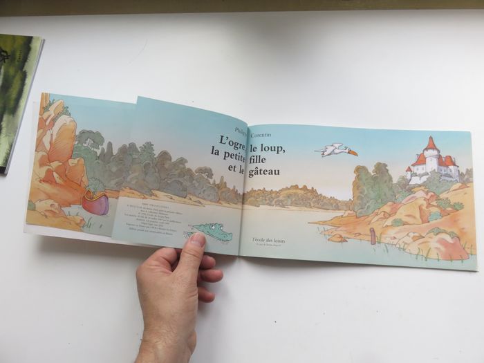 Album 6 à 8 ans : L'ogre, le loup, la petite fille et le gâteau (Philippe Corentin - L'École des Loi - photo numéro 4