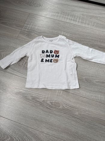 Tee shirt manches longues - Taille 6 mois - Kiabi 