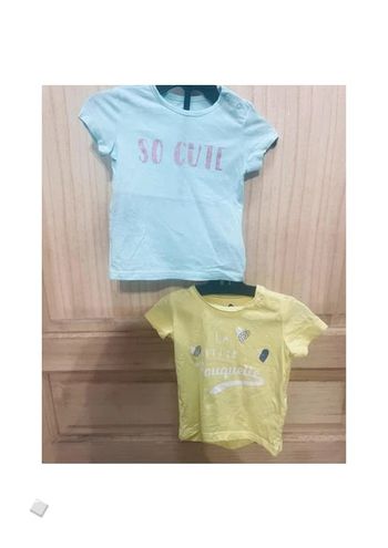 Lot t-shirt manches courtes été - 6 mois