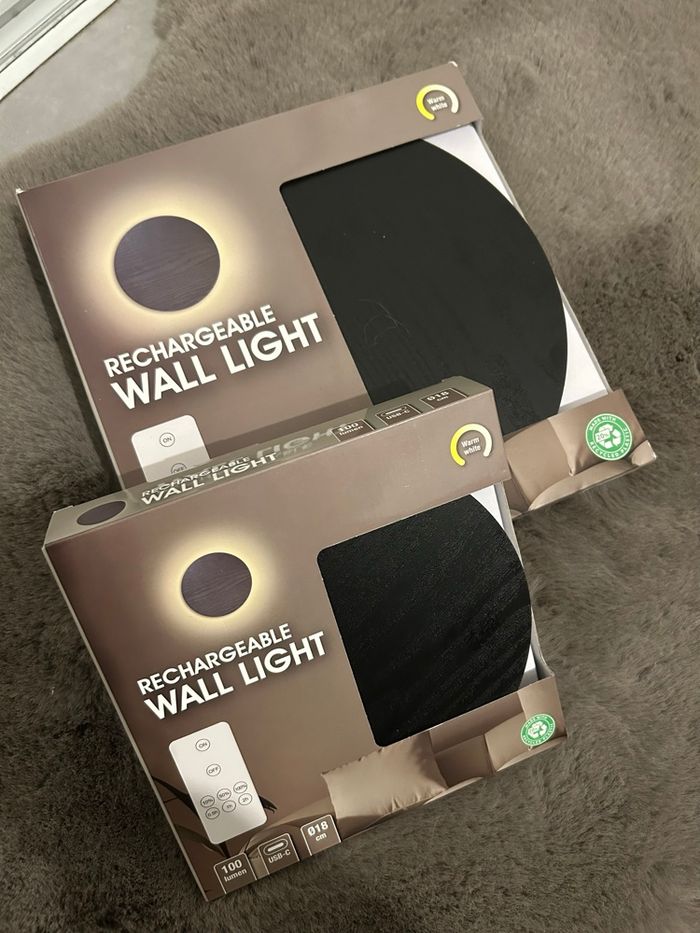 Lot de 2 appliques murales noir