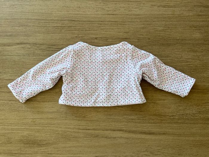 Boléro gilet rose Obaïbi 3 mois - photo numéro 2