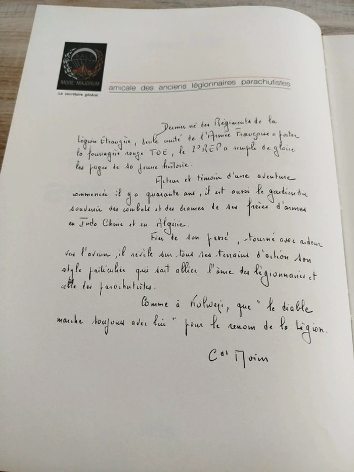 Livre légionnaires parachutistes - photo numéro 5