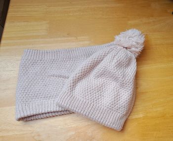 tour de cou et bonnet fille 4 / 6 ans