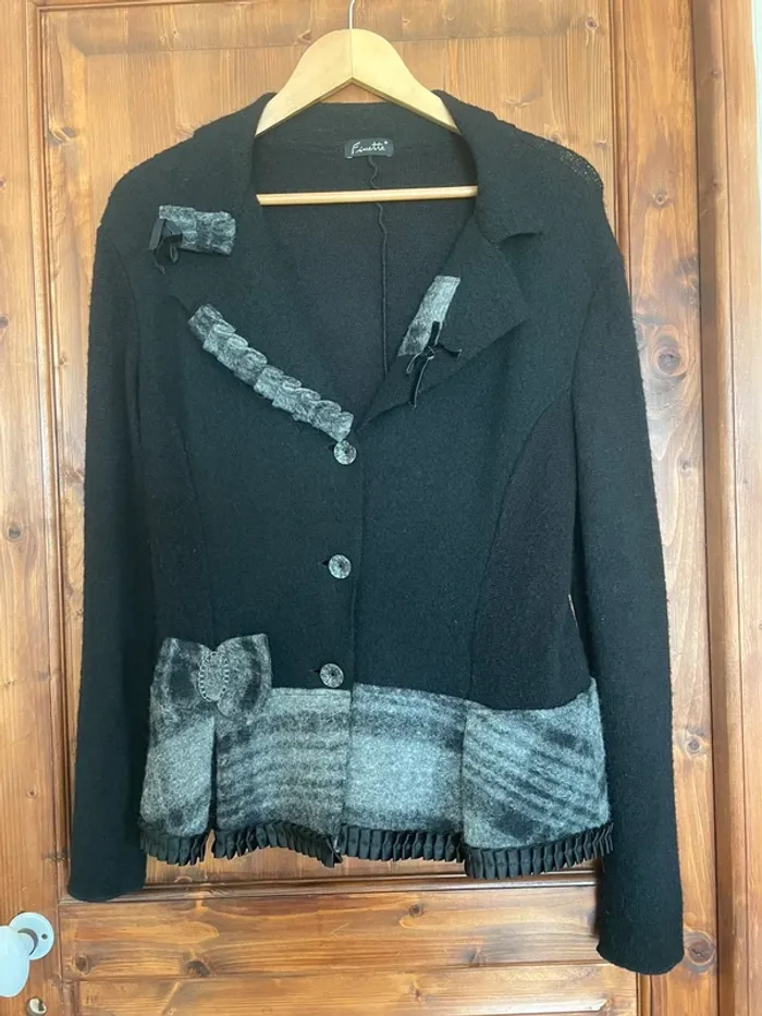Veste laine bouillie
