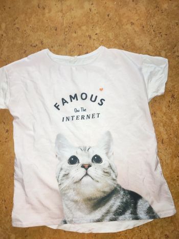 Tee-shirt manches courtes fille taille 9/10 ans Zara