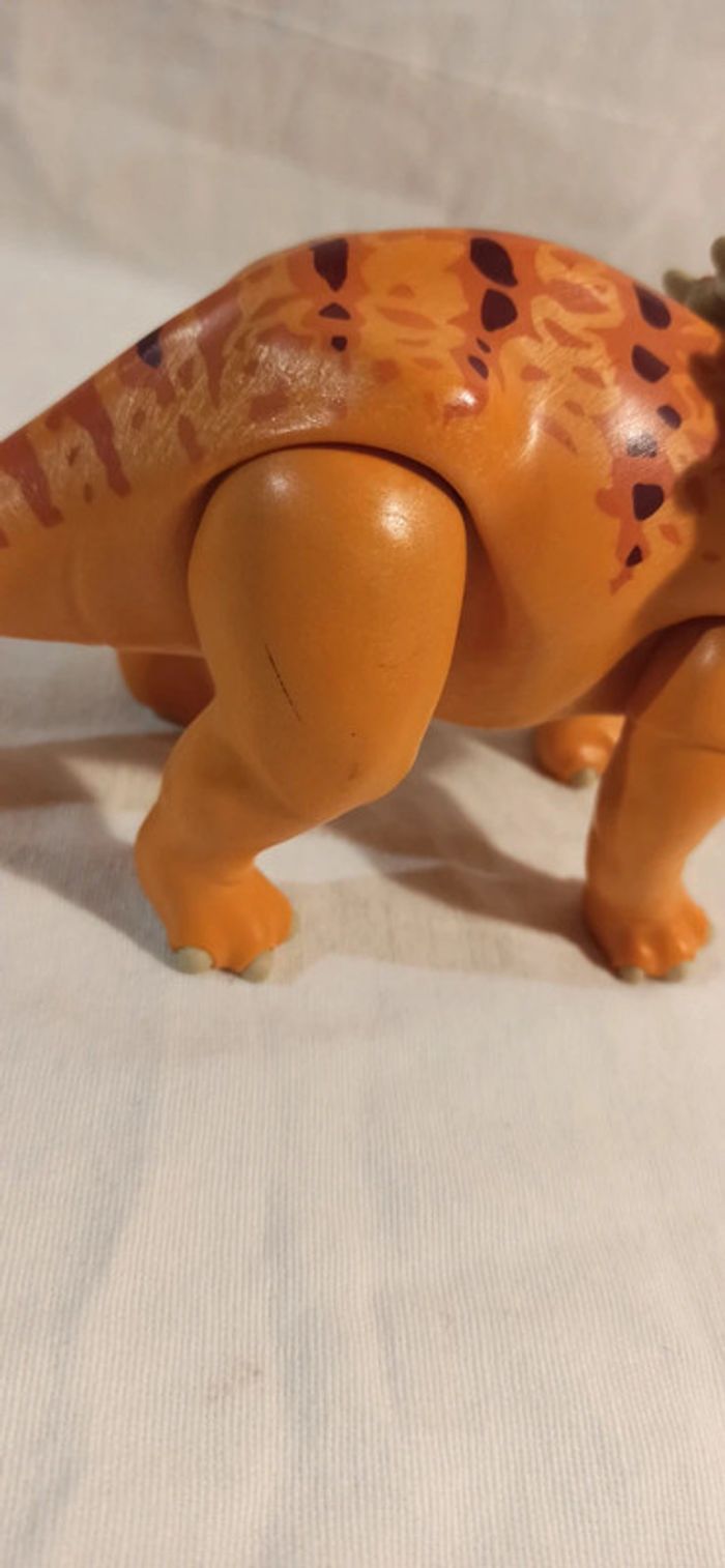 Dinosaure triceratops orange playmobil - photo numéro 8