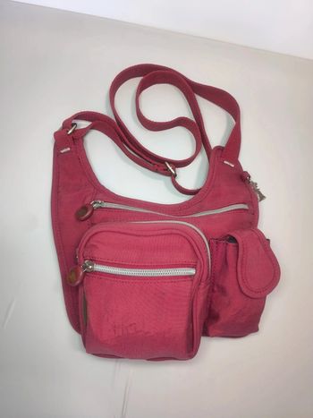 Sacoche à bandoulière réglable DDP vintage bordeaux très bon état