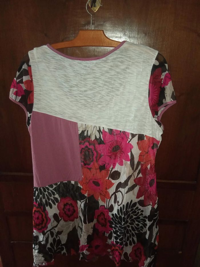 🌸 Blouse - Fleurs roses - Y2K - Taille 44 - CarnaBy 🌸 - photo numéro 2