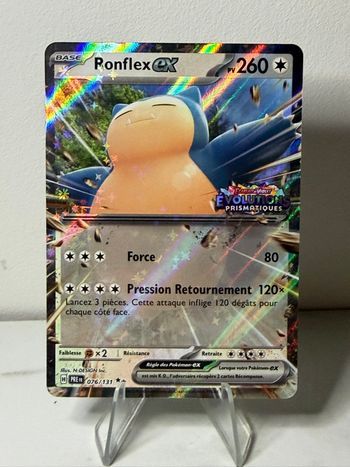 Ronflex Ex stamp Evolutions Prismatiques Pokémon  076/131