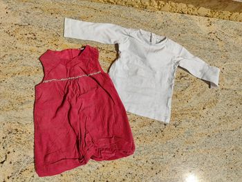 Robe velours rose 9 mois