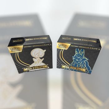 Duo Coffrets Dresseur d'Élite Pokémon ETB Méga Évolution Lucario & Gardevoir - ME01