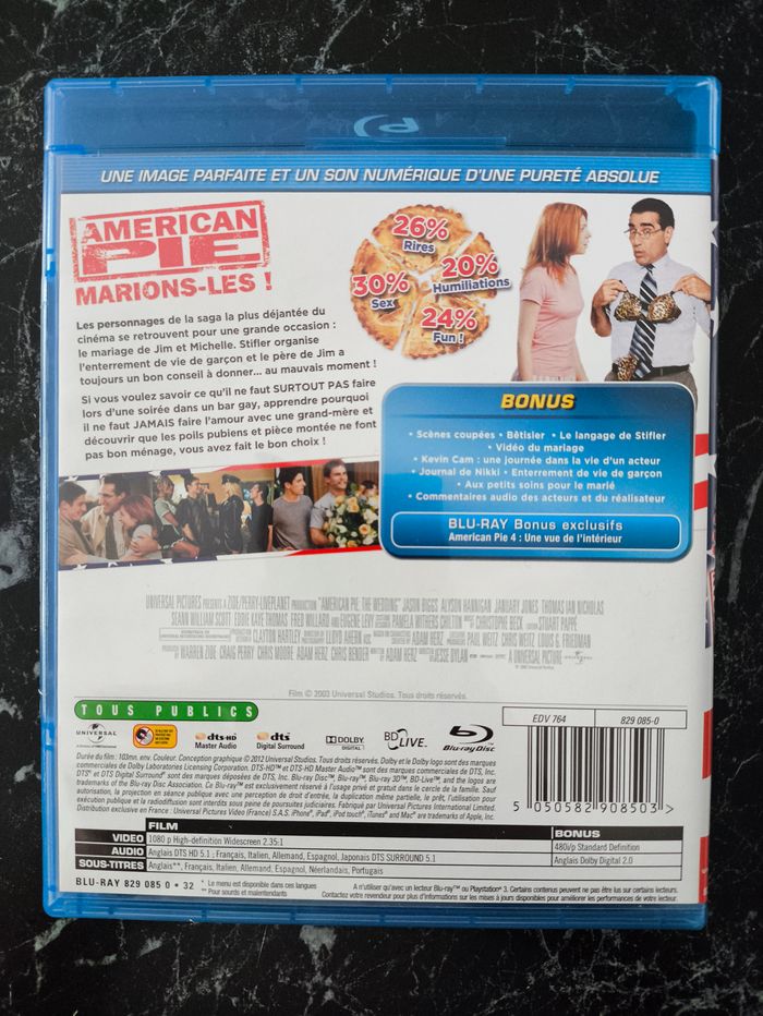 Lot American Pie 1 à 4 en Blu-ray - photo numéro 8