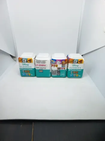 🧩 Lot de 4 Boîtes - 3D Puzzle Erasers 
🎉 Figurines Disney Classics à collectionner ! 🎉