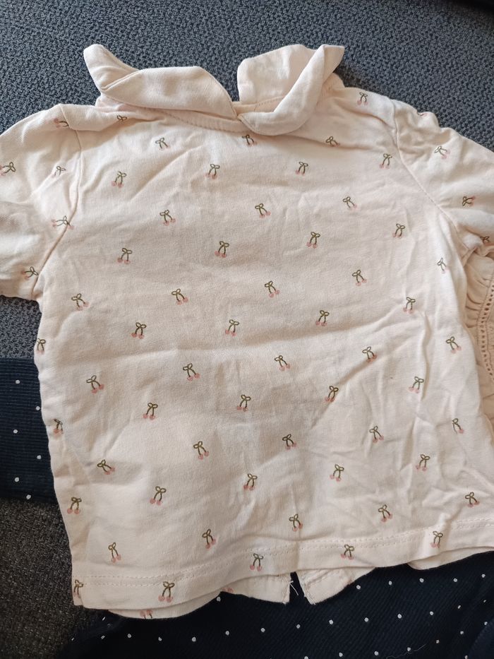 Lot de 3 t-shirts fille 6 mois - photo numéro 2