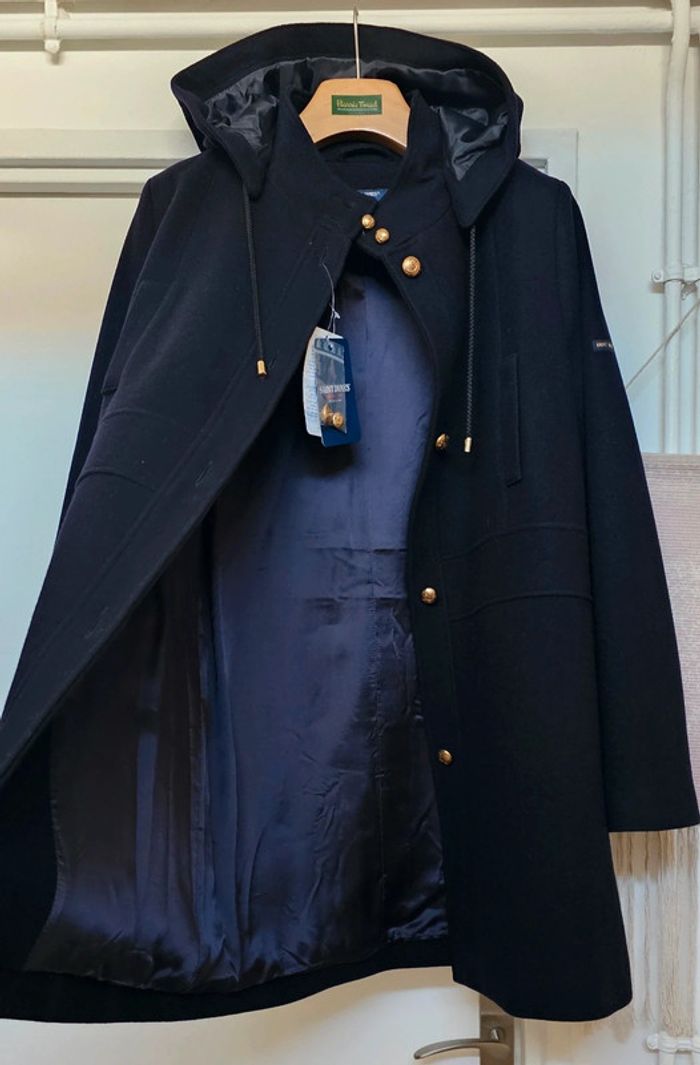 Manteau Caban Laine Saint James Taille 40 - photo numéro 2
