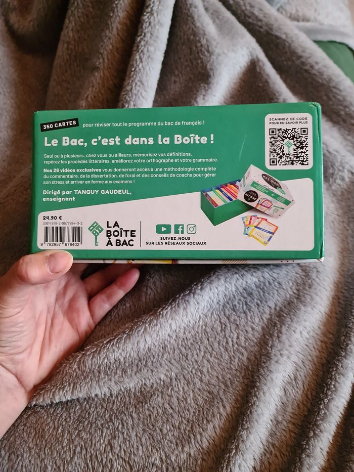 Boite à bac fiches révision bac français - photo numéro 4