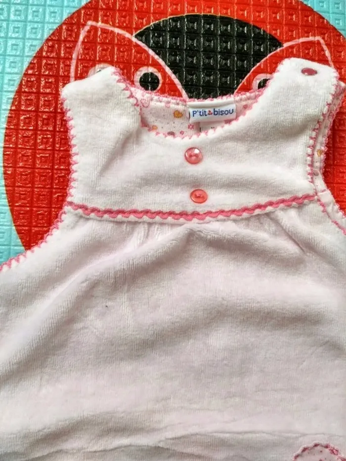 salopette rose Aubert taille naissance 50 cm - photo numéro 2