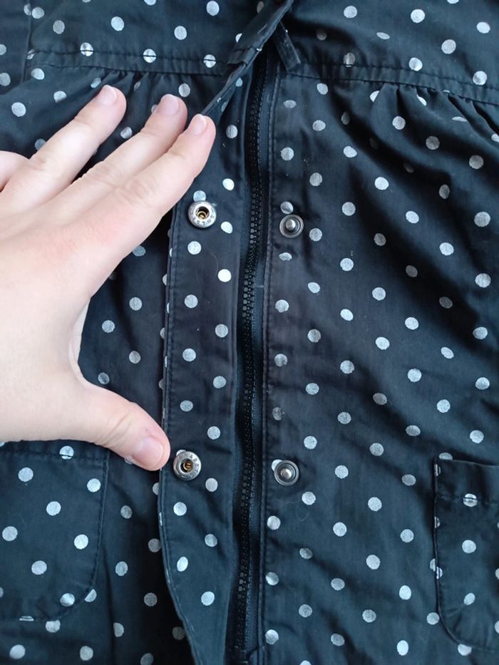 🔸Manteau Bleu Marine à Pois Argentés – Orchestra 12 Mois 🔸 - photo numéro 5