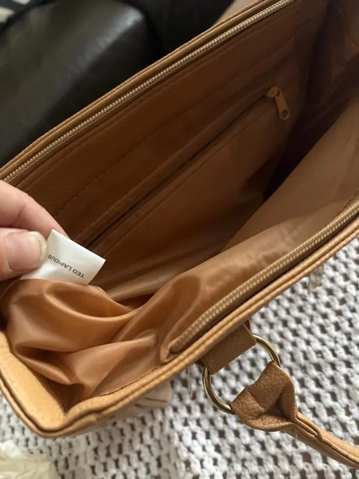 🛑 sac à main beige / marron 🛑 Ted lapidus - photo numéro 5