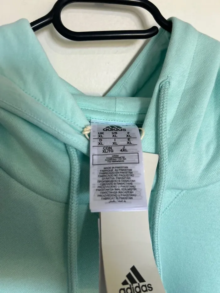 Sweet à capuche hoodie Adidas menthe XL - photo numéro 5