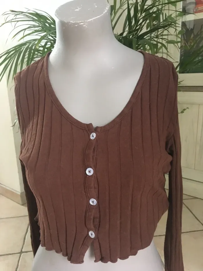 Joli gilet moulant court de chez Shein en 40