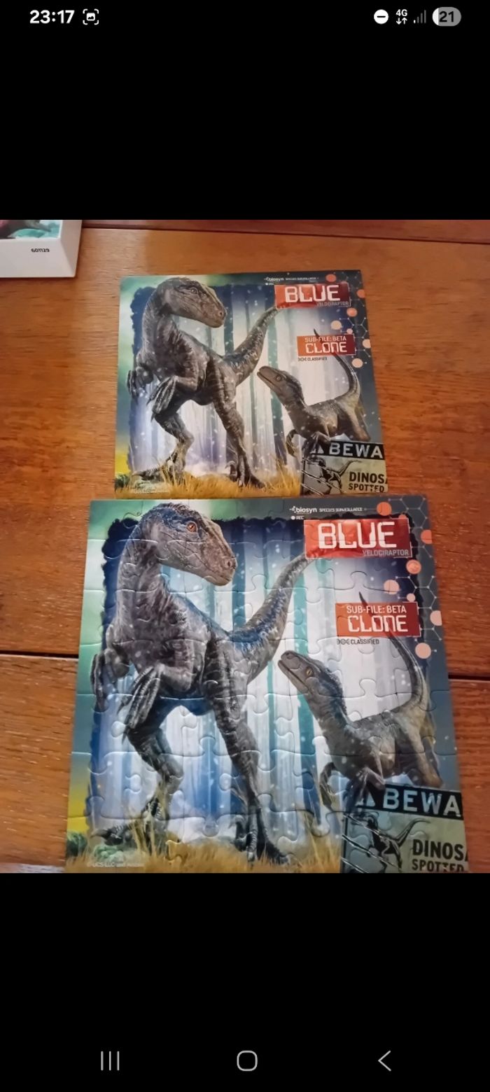 Puzzle jurassic world 3en1 - photo numéro 4