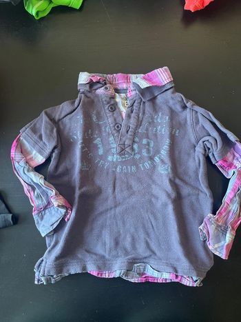 Tee shirt chemise manches longues 4 ans tape a l’œil