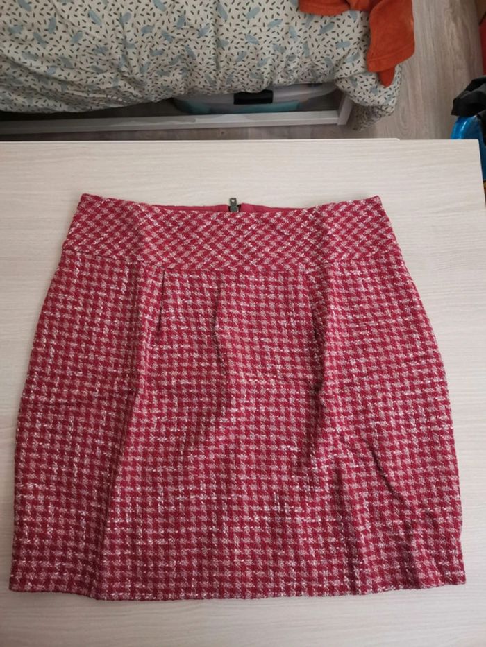 Jupe courte rose Naf Naf T40