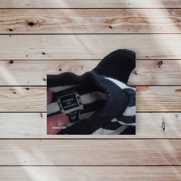 Ensemble salopette marine + tee-shirt manches longues style marinière - 9 mois - photo numéro 4