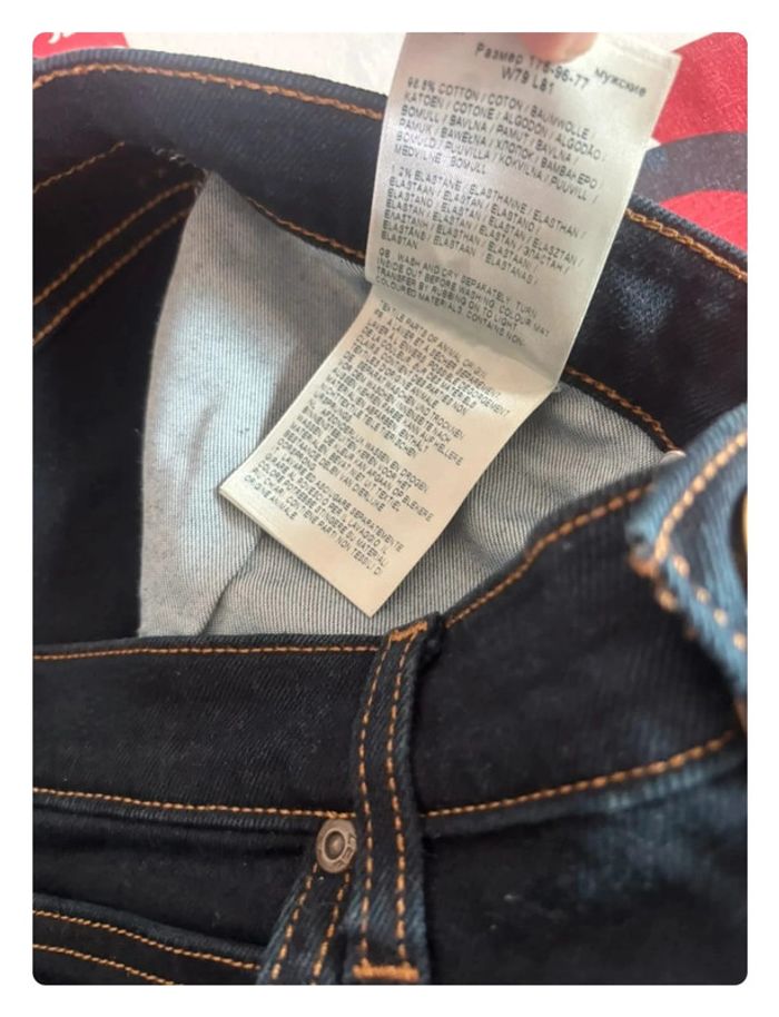 Jeans Lee style vintage bleu foncée taille 40  patte large - photo numéro 8