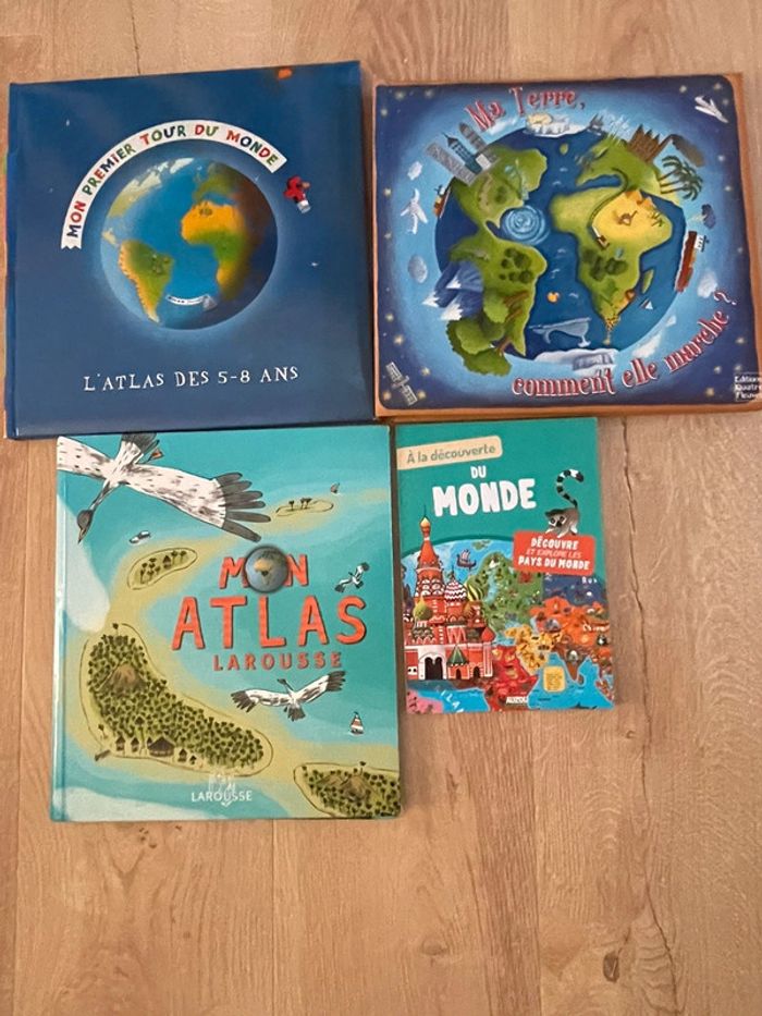 Lot de 4 livres sur la terre