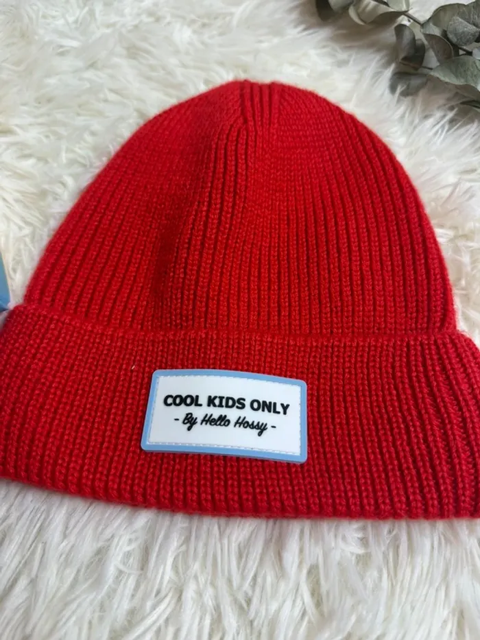 Bonnet pop red cool kids only Hello Hossy taille 2-5 ans - photo numéro 2
