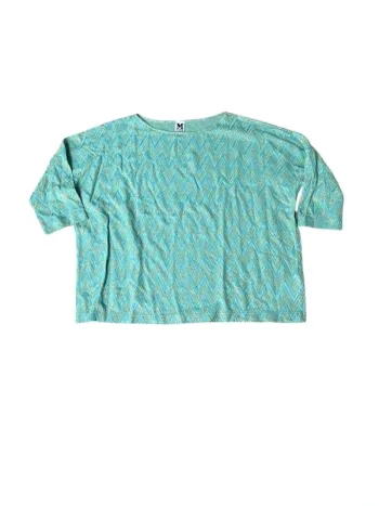 Top overize turquoise et doré Missoni taille M