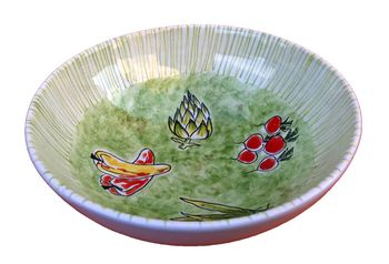 Plat creux de service  Céramique émaillée  Design Rometti Italy